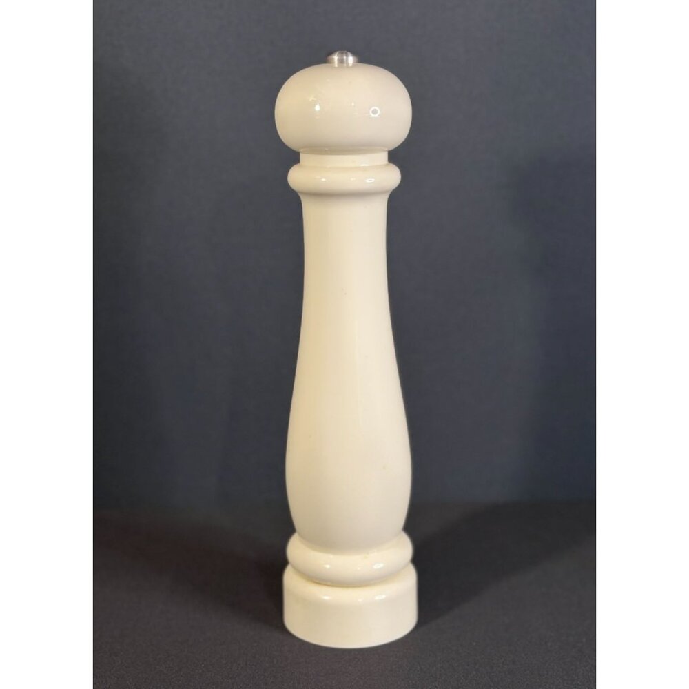 Kamenstein Salt Grinder Shaker Dispenser Cream Glossy Battery Operated Automatic